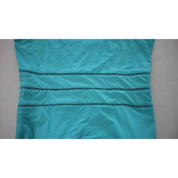 Bleu Rod Beattie Women Sz 14 Blue Behind The Seams One Piece Swimsuit - Picture 7 of 14